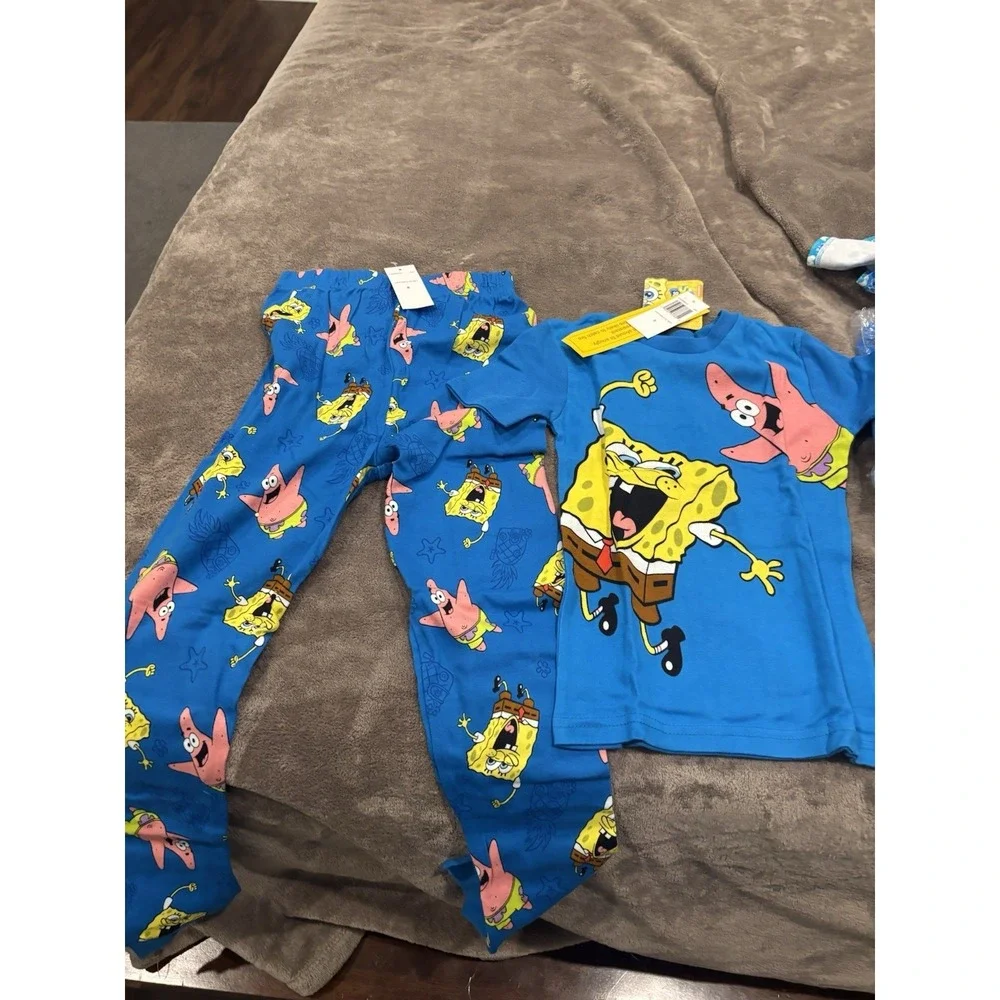 Sponge Bob Squarepants kids sz. 8 two pc. PJ set. Adorable, soft, NEW‎